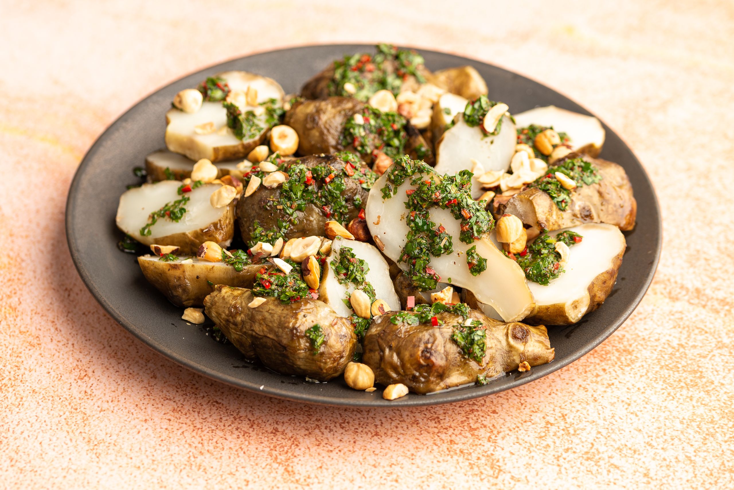 jordskokker med chimichurri 012